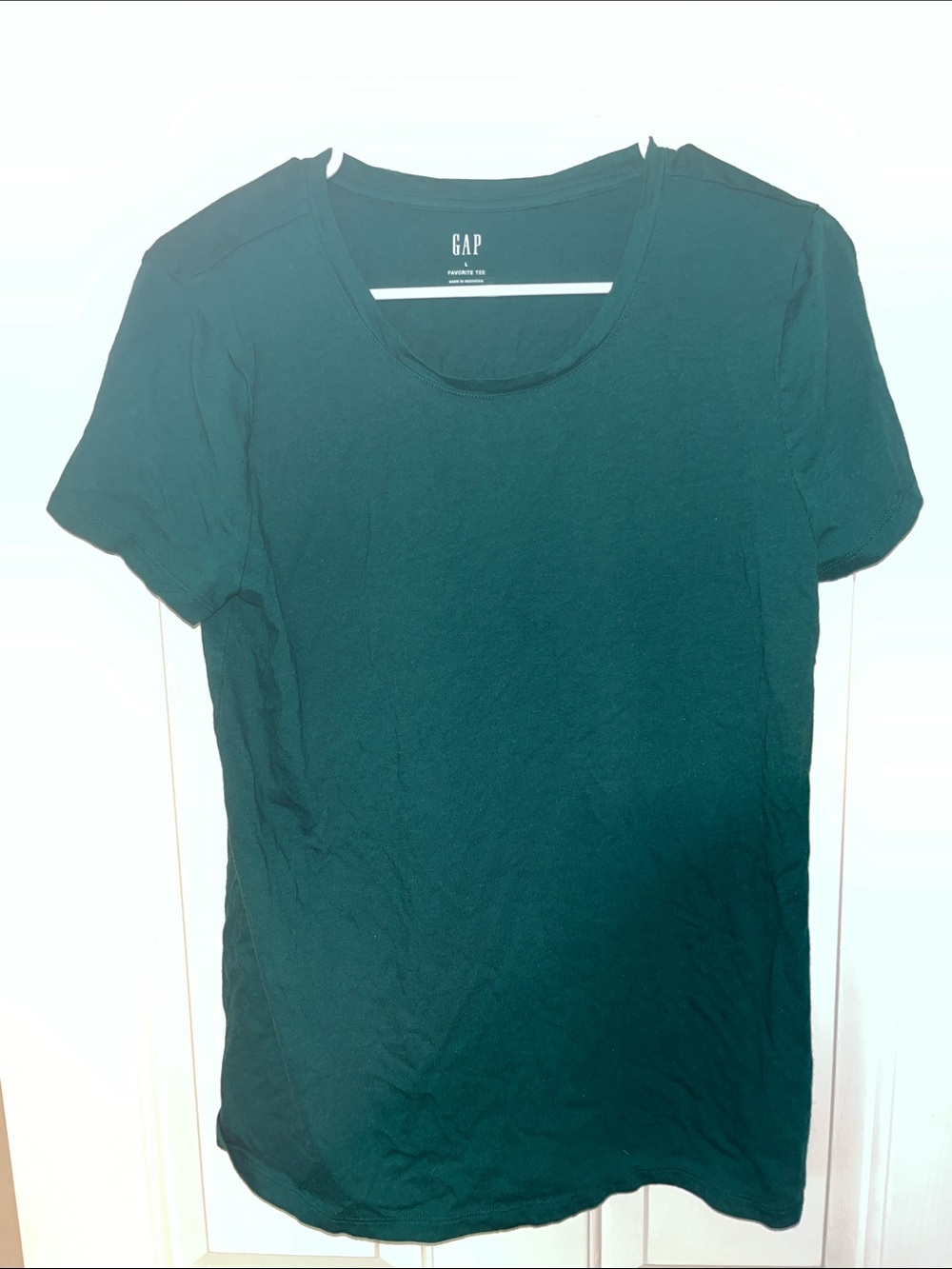 GAP Women’s Short Sleeve Crew Tee - Teal Green